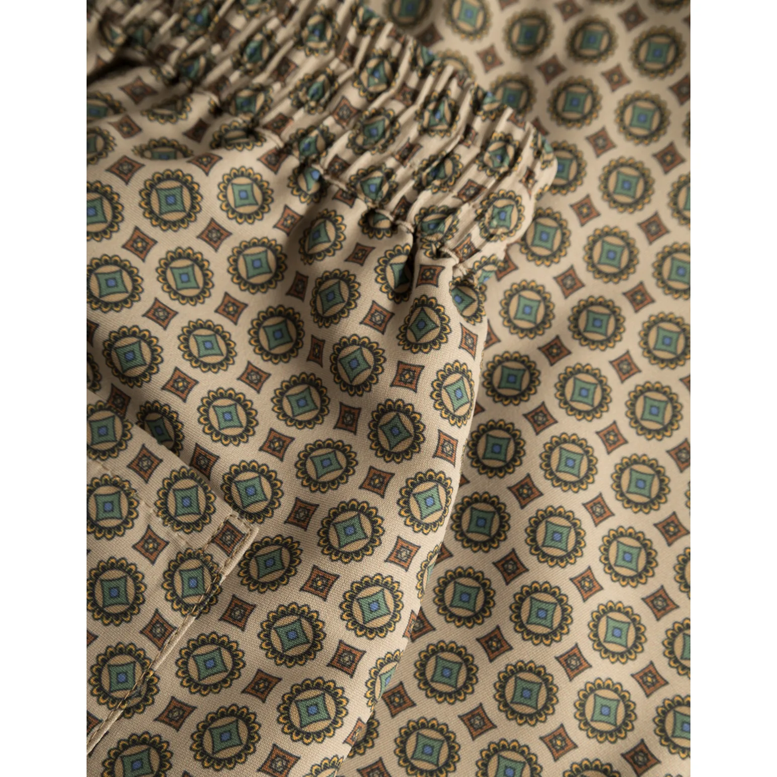 Stan AOP Swim Shorts 2.0, Light Desert Sand/Cherrywood