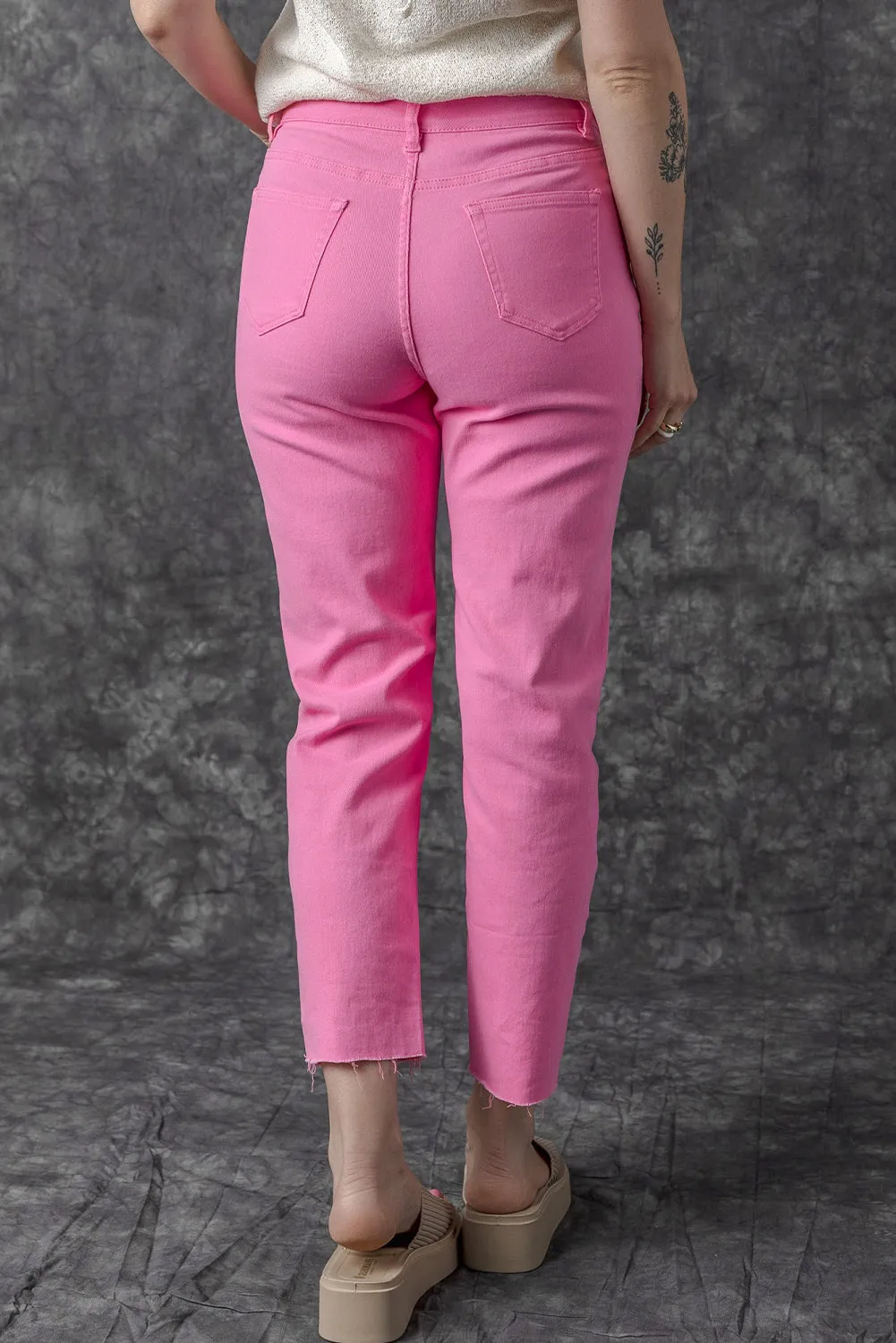 Star Shape Straight Leg Jeans