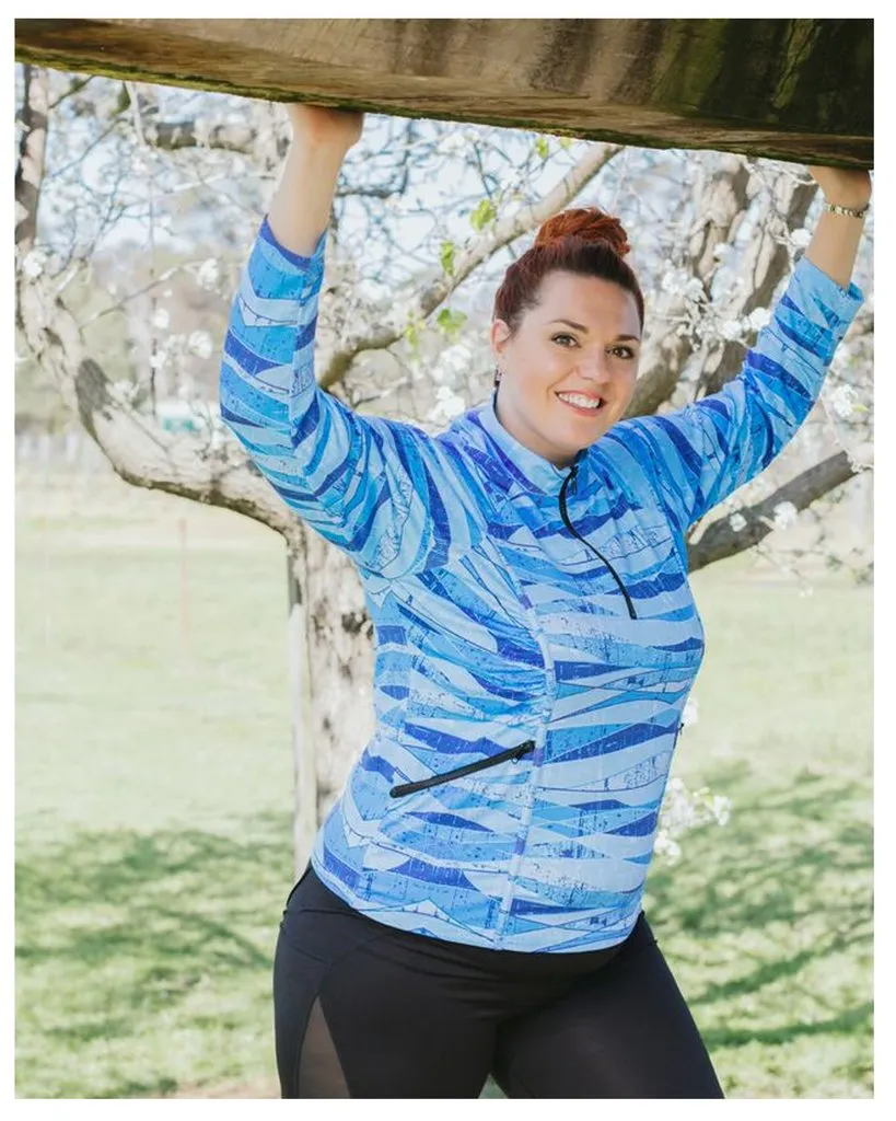 Stay Cool Long Sleeve Shirt - Blue Print