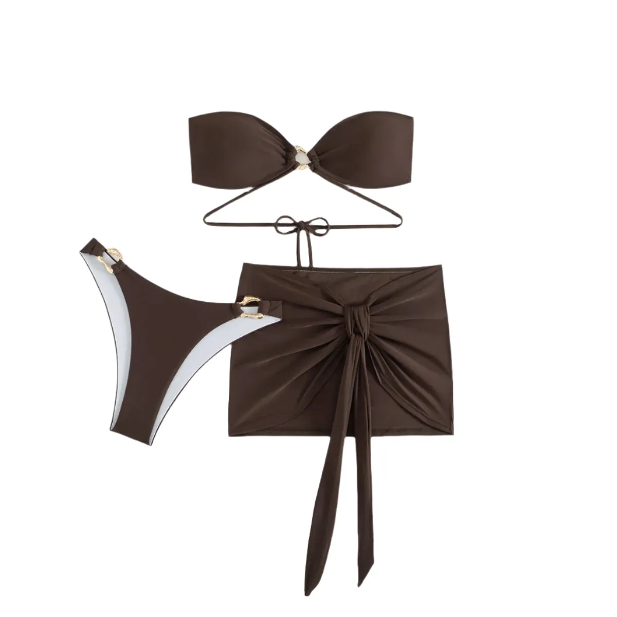 Strapless Padded Bikini Set