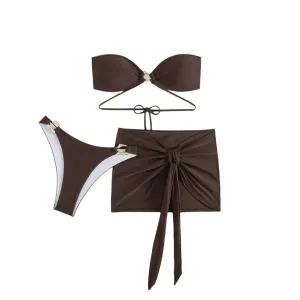 Strapless Padded Bikini Set