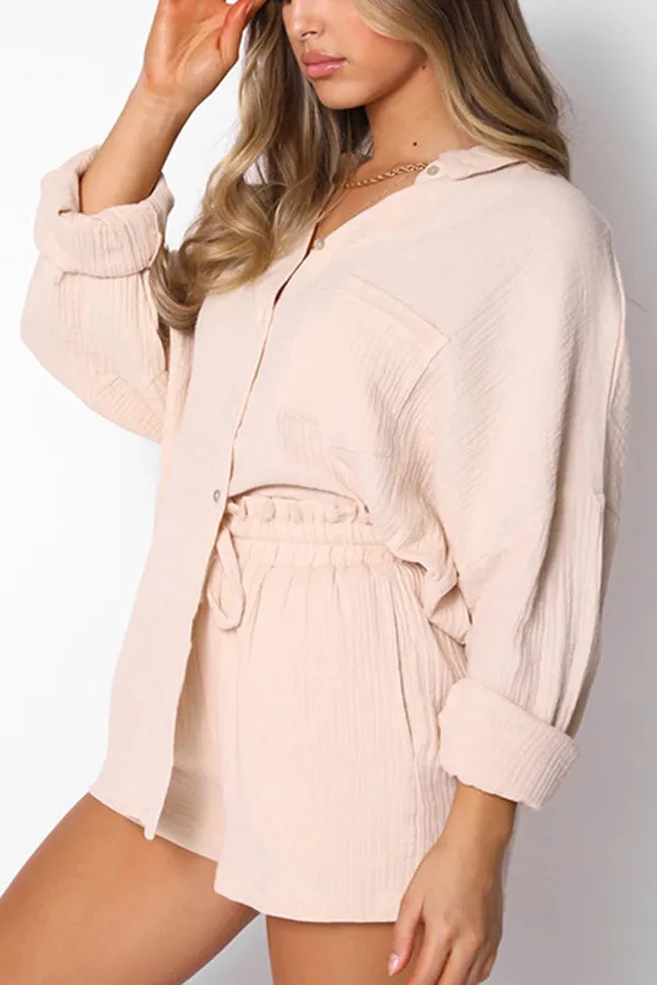 Stunncal Great Trip Button Shorts Suit