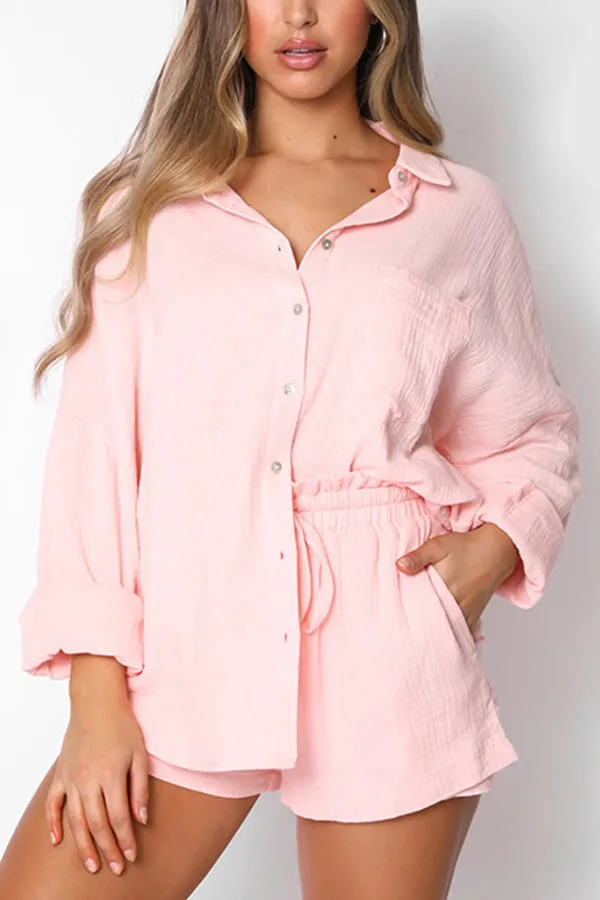 Stunncal Great Trip Button Shorts Suit