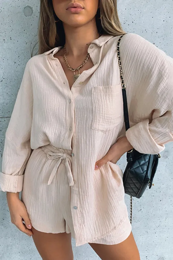 Stunncal Great Trip Button Shorts Suit