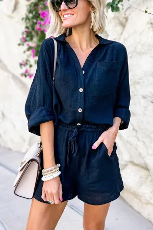 Stunncal Great Trip Button Shorts Suit