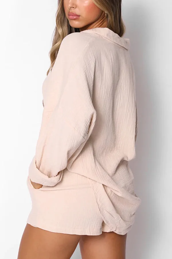 Stunncal Great Trip Button Shorts Suit