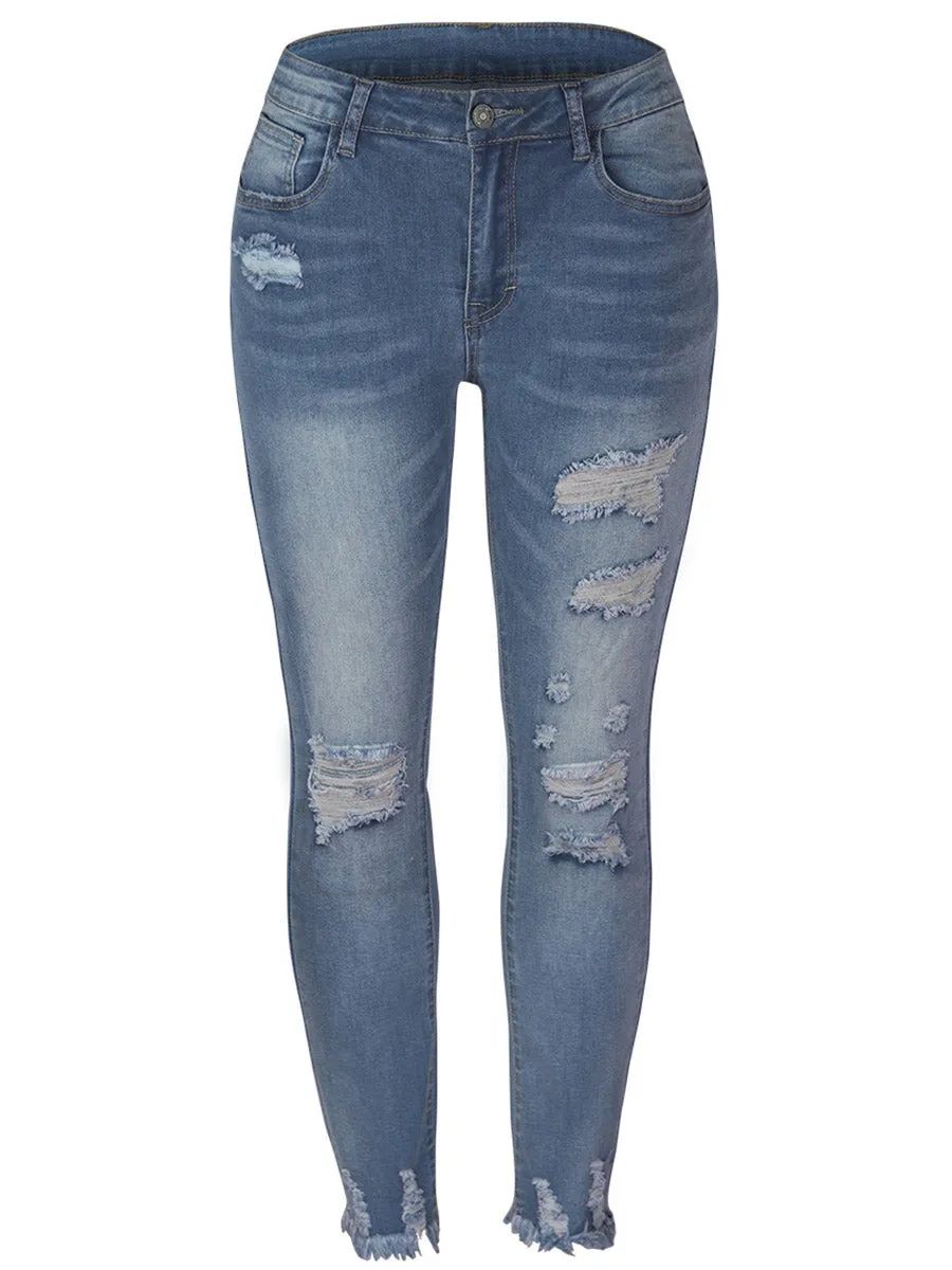 Stunncal Slim Fit Ripped Jeans (3 colors)
