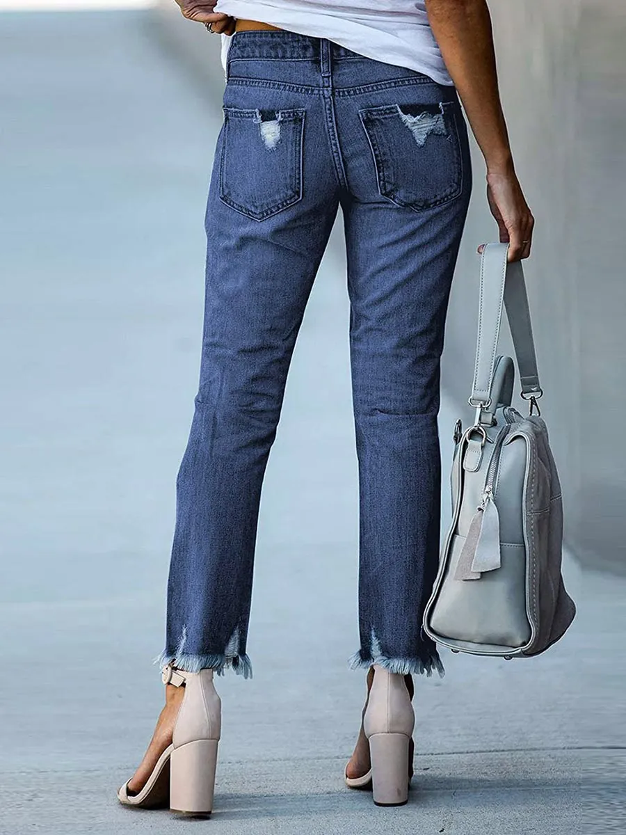 Stunncal Slim Fit Ripped Jeans (3 colors)
