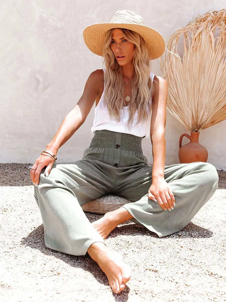 Stunncal Solid Color Loose Casual Pants (6 colors)