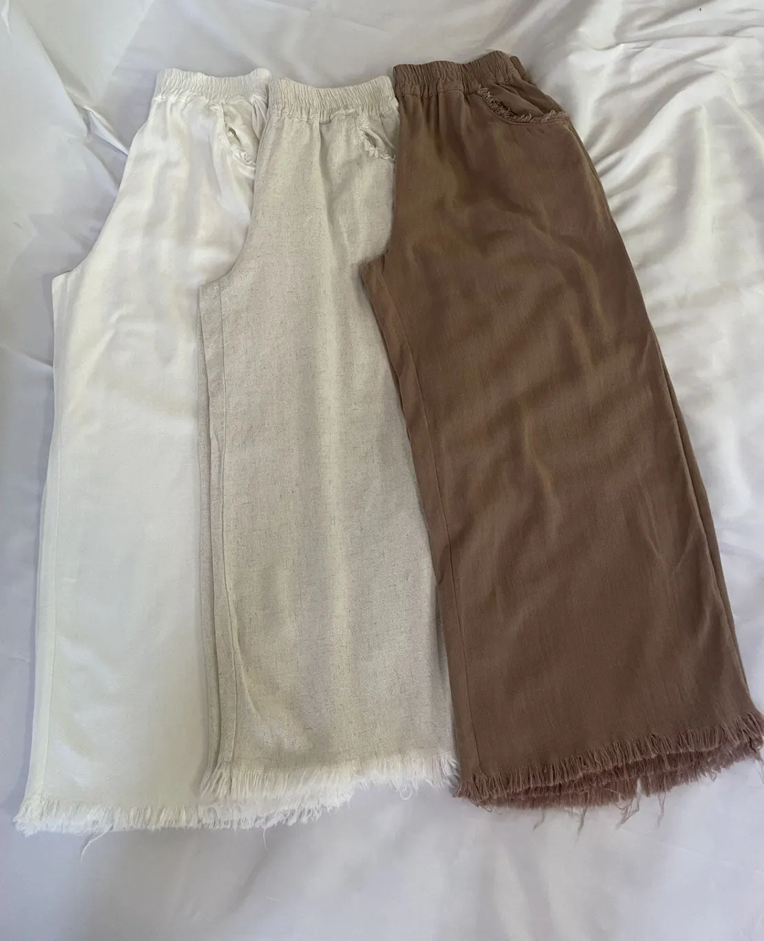 Summer Linen Pant - Latte