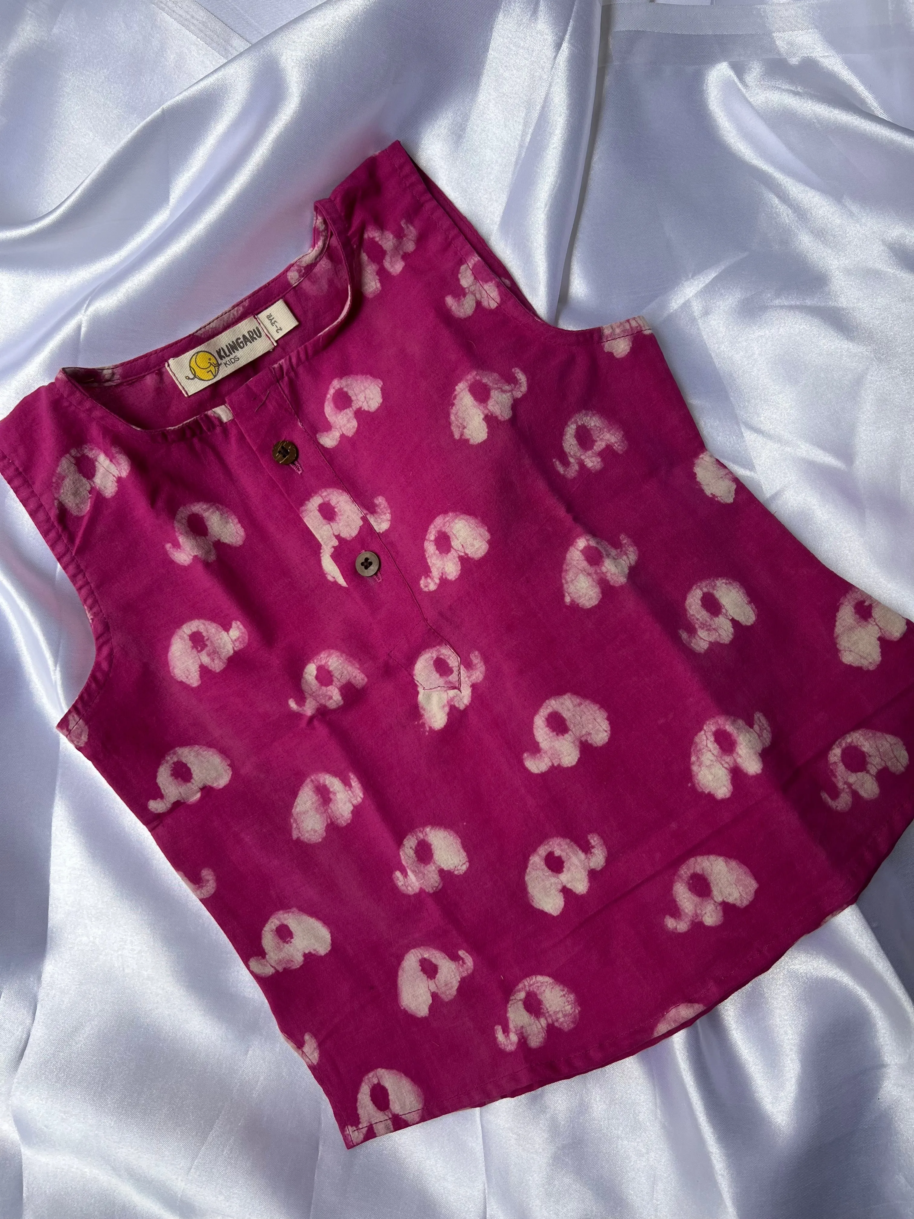 Summer Sleeveless Unisex Short Kurtas - Ellie