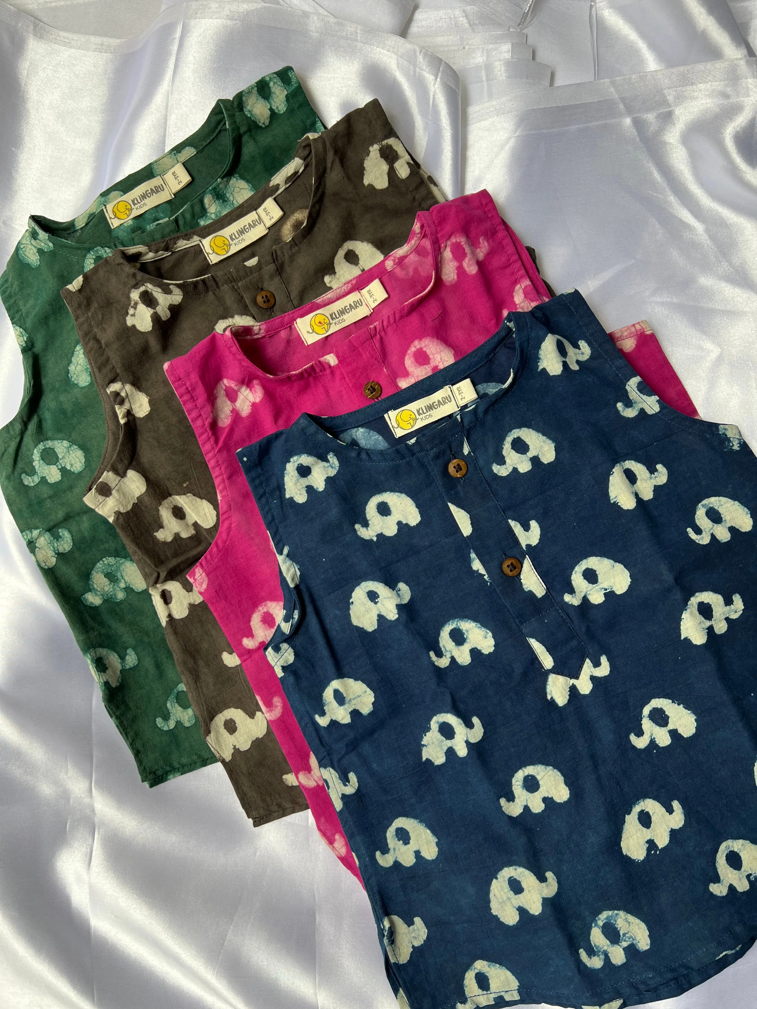 Summer Sleeveless Unisex Short Kurtas - Ellie