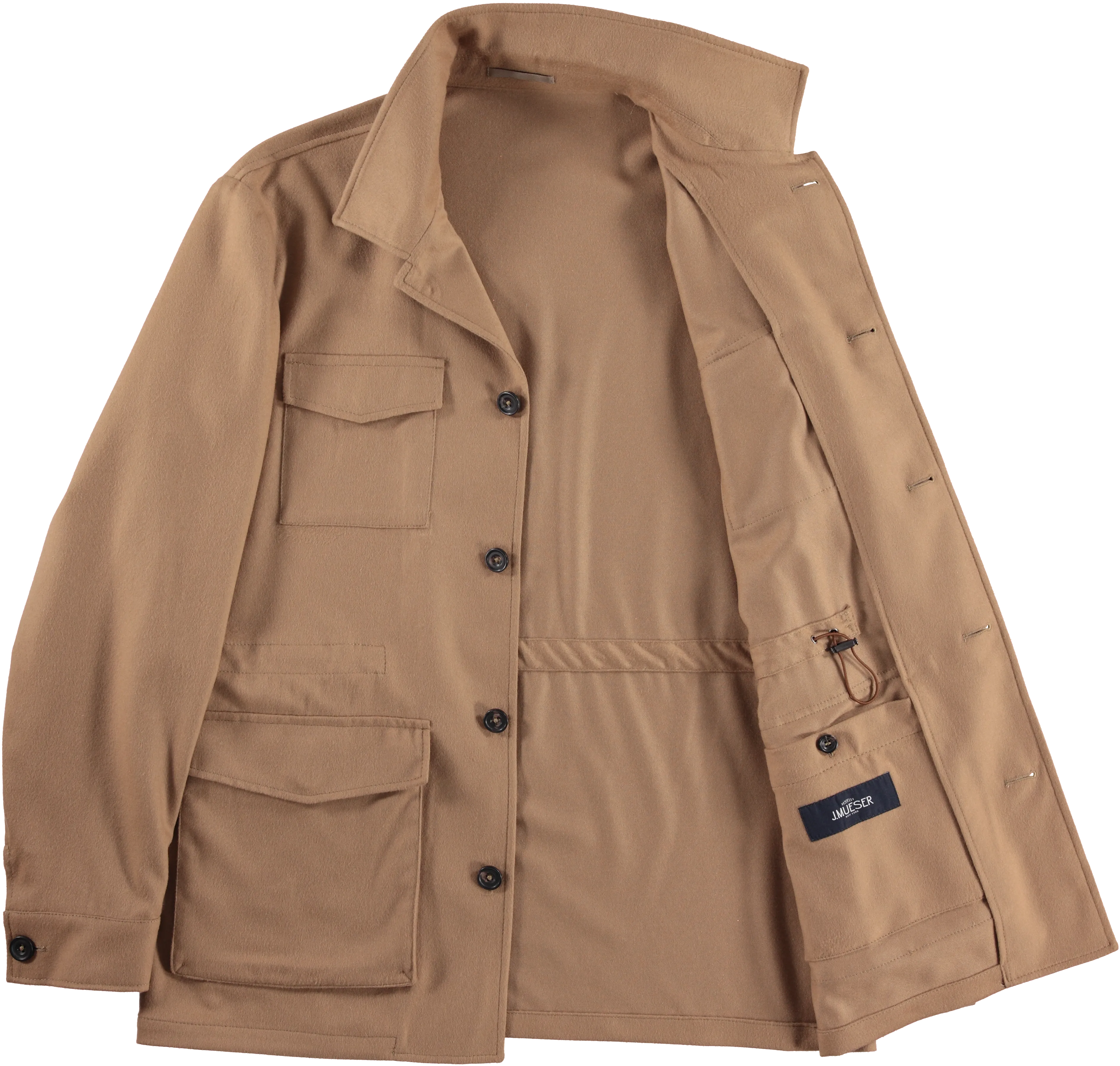 Tan Cashmere Safari Jacket