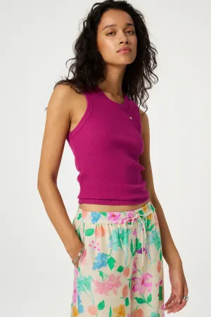 TANJA JERSEY TANK TOP - PINK CRAZE