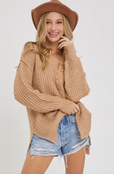 Taupe - Soft Chunky Knit Sweater