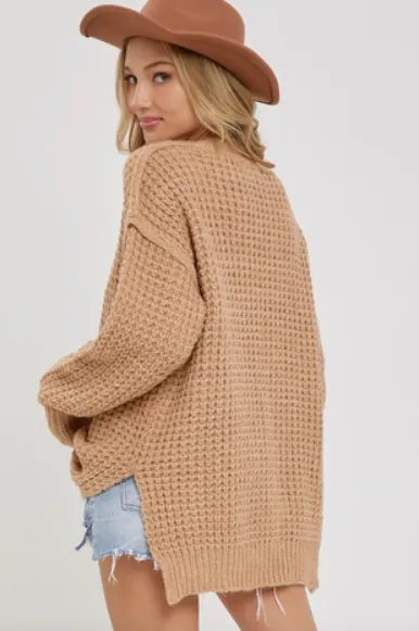 Taupe - Soft Chunky Knit Sweater