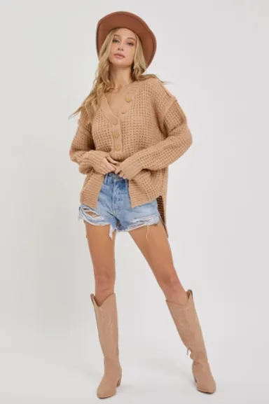 Taupe - Soft Chunky Knit Sweater