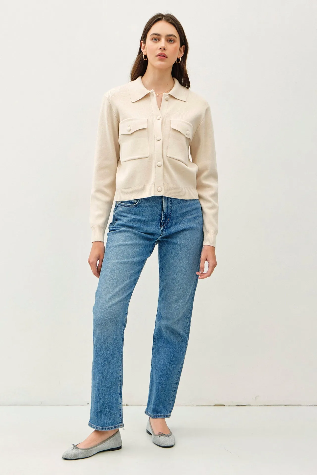 Tea Time Button Up Sweater