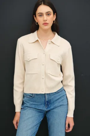 Tea Time Button Up Sweater