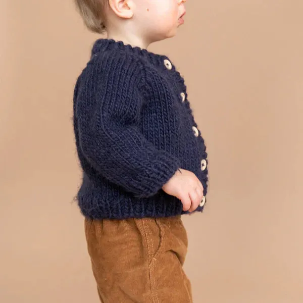 The Blueberry Hill - Classic Cardigan - Navy