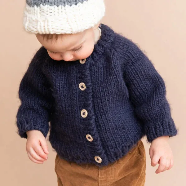 The Blueberry Hill - Classic Cardigan - Navy