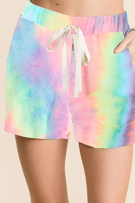Tie Dye French Terry Shorts