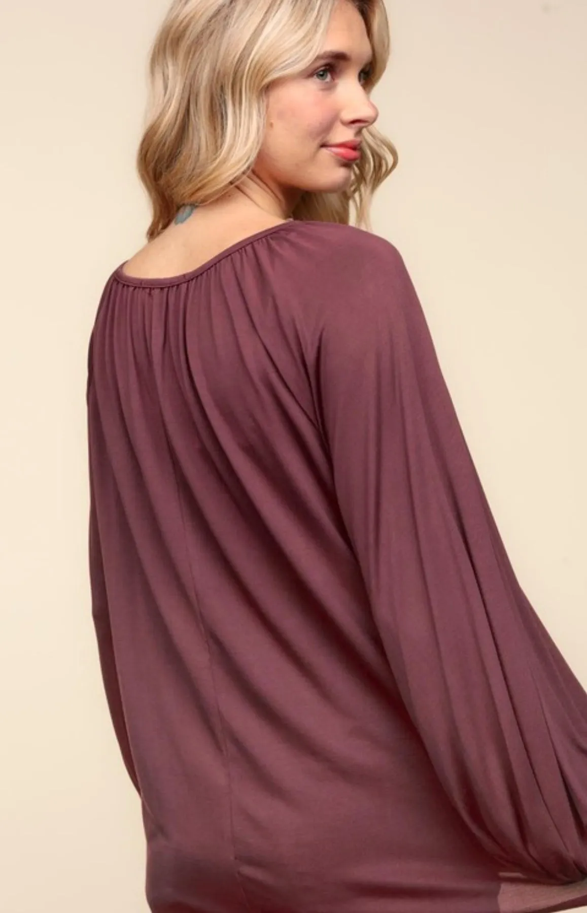 Tie Peasant Top