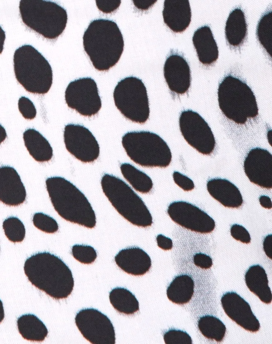 Tielda Crop Top in Dalmatian