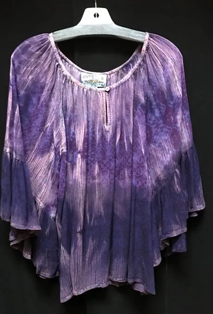 TIENDA HO 18485 RAYON PEASANT BLOUSE
