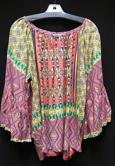 TIENDA HO 18485 RAYON PEASANT BLOUSE