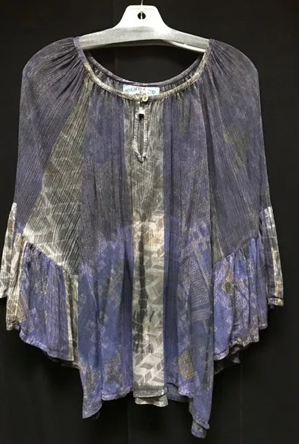 TIENDA HO 18485 RAYON PEASANT BLOUSE