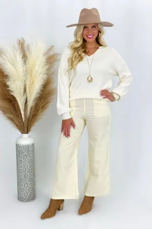 Toasted Almond Jolene Wide Leg Pants *Final Sale*