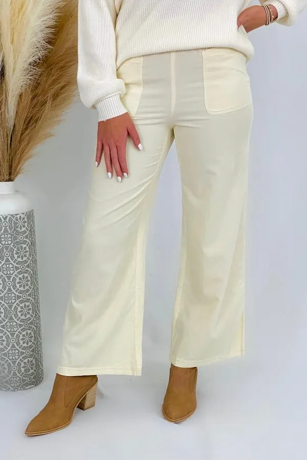 Toasted Almond Jolene Wide Leg Pants *Final Sale*