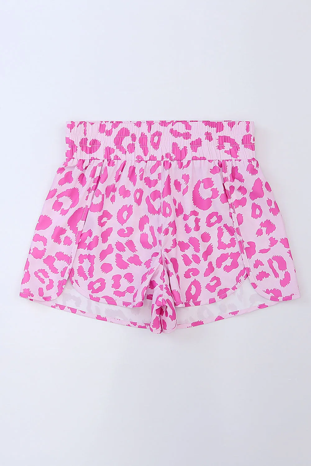 Toni Leopard Elastic Waist Shorts