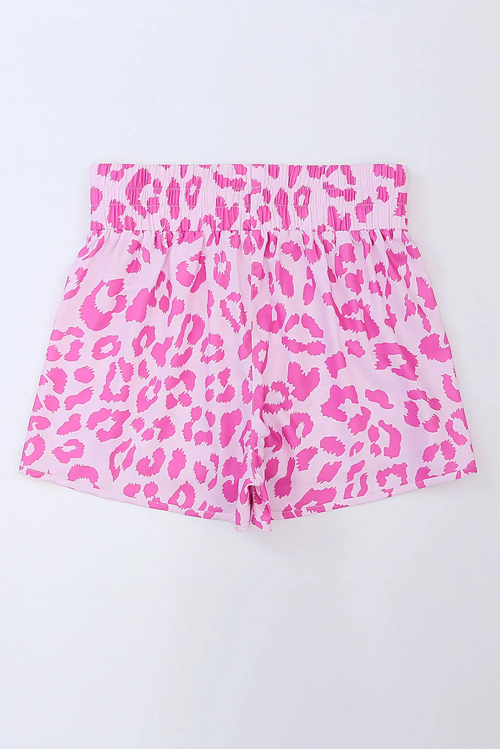 Toni Leopard Elastic Waist Shorts