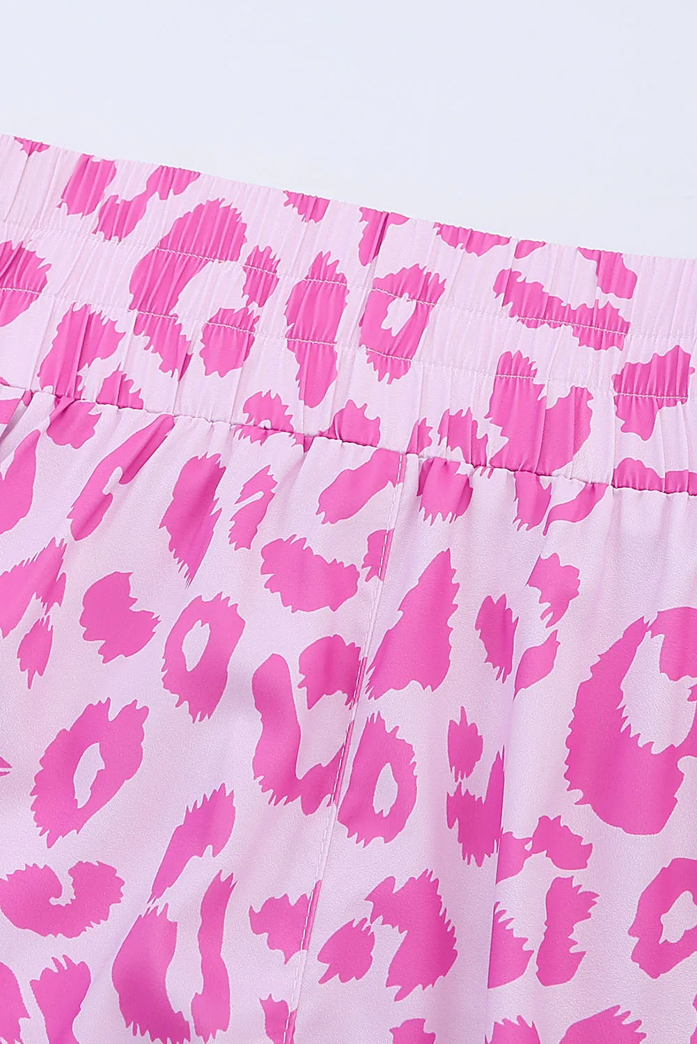 Toni Leopard Elastic Waist Shorts