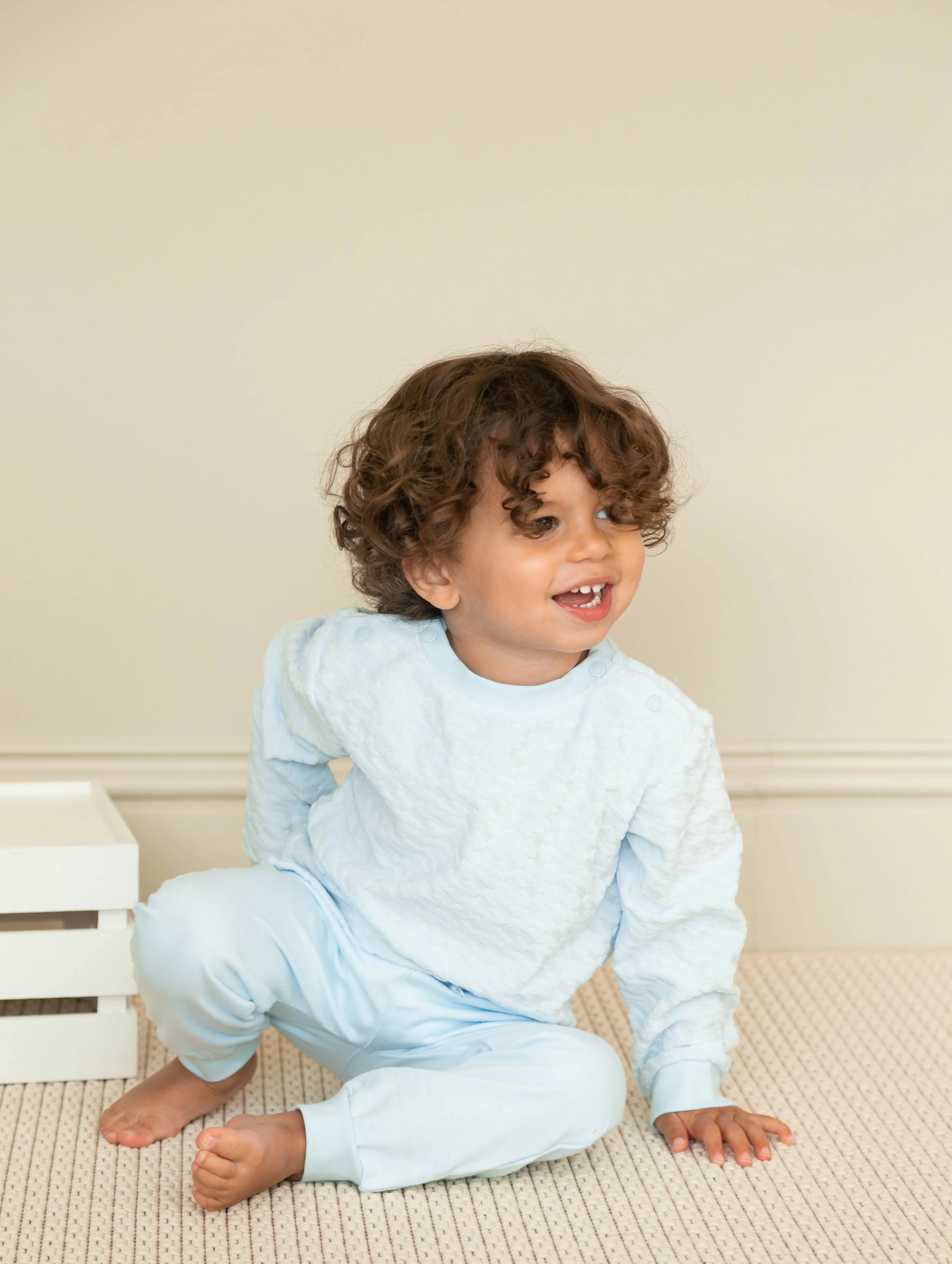 TRADE SHOW MB6304 / MB6304A Blue Velour 2 Piece Jogset