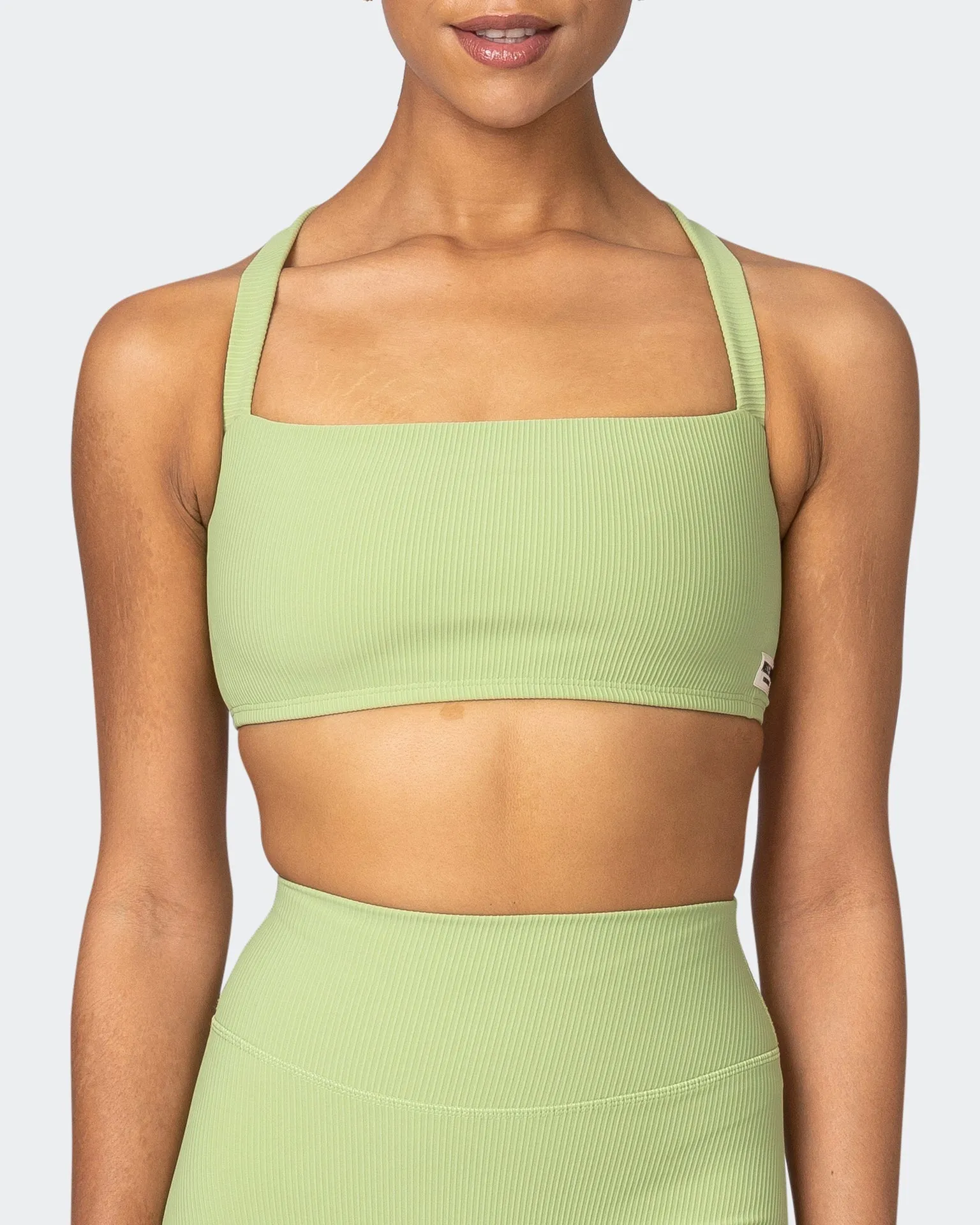 Twist Rib Bra - Matcha Everyday Support