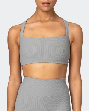 Twist Rib Bra - Zinc Everyday Support