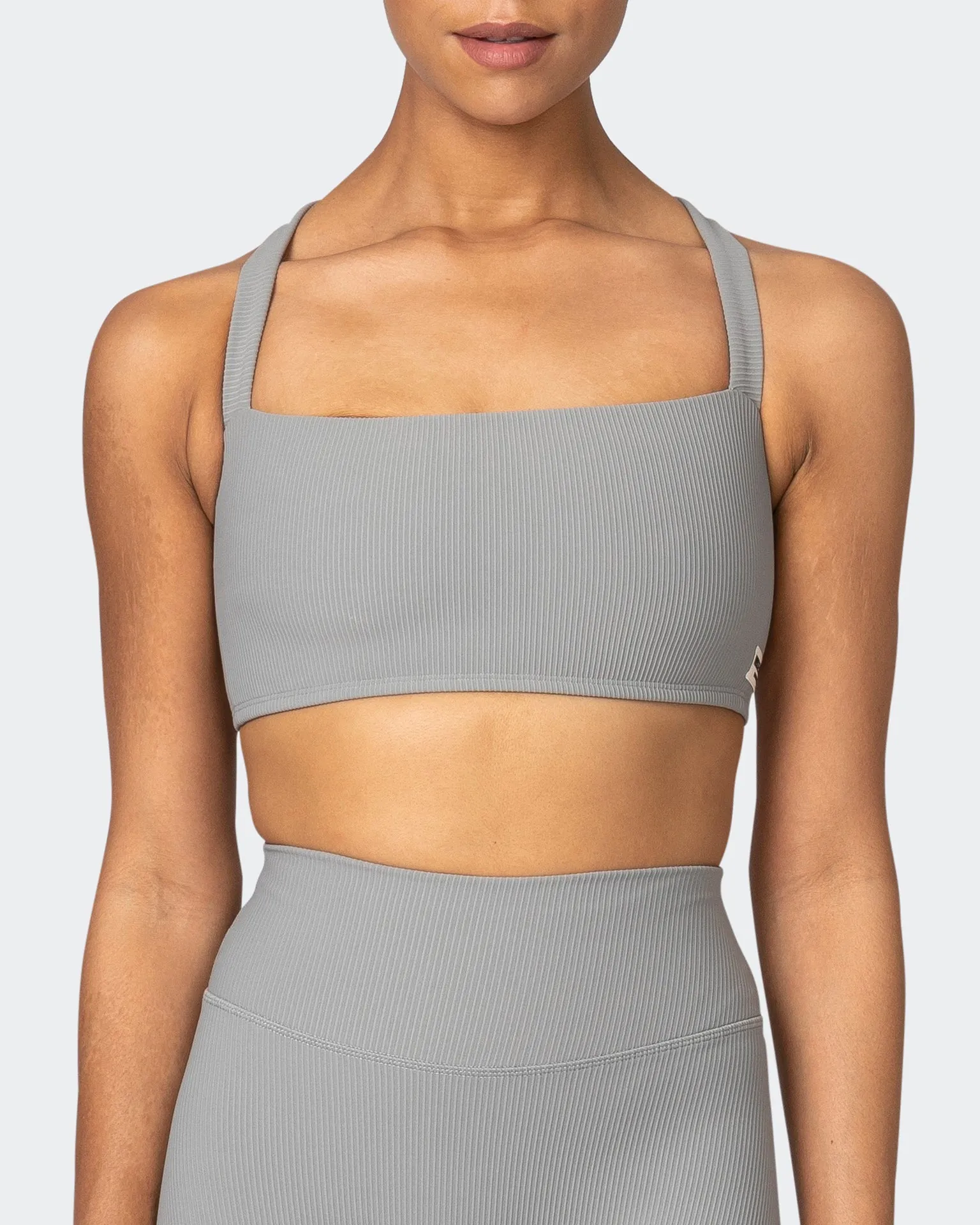 Twist Rib Bra - Zinc Everyday Support
