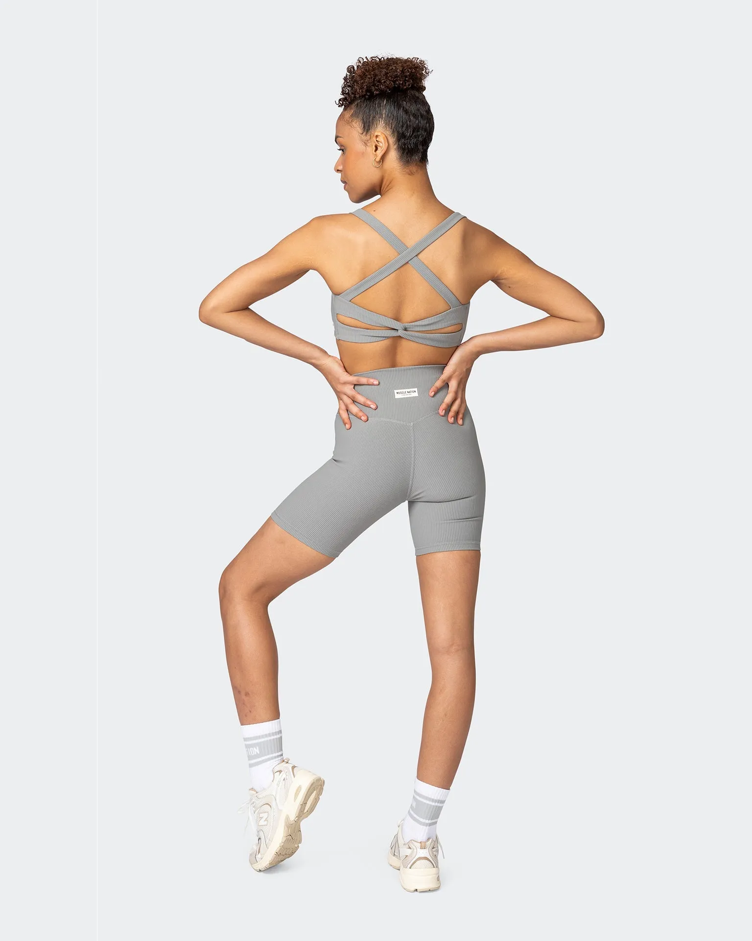 Twist Rib Bra - Zinc Everyday Support