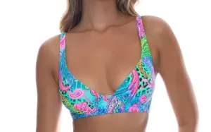 Underwire Plunge-Seamless Bikini