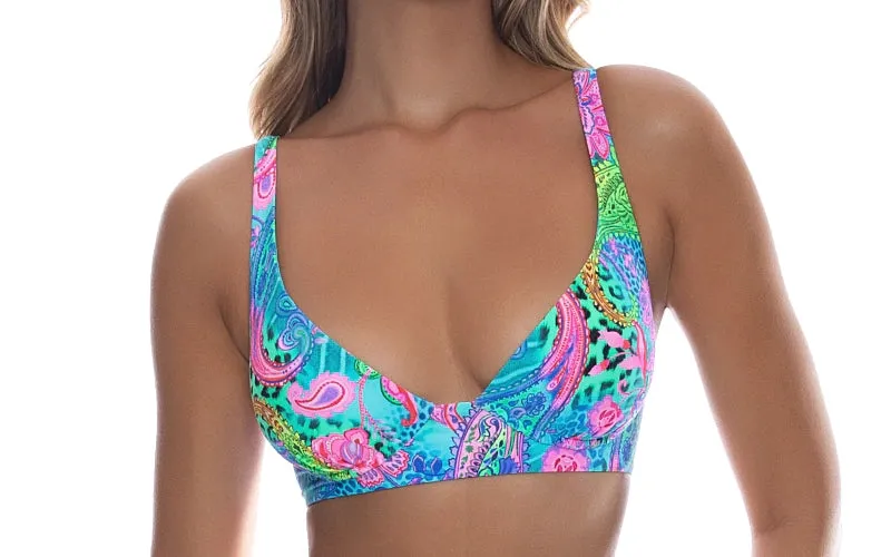 Underwire Plunge-Seamless Bikini