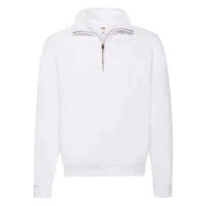 Unisex classic zip neck sweatshirt