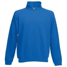 Unisex classic zip neck sweatshirt