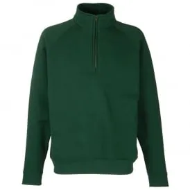 Unisex classic zip neck sweatshirt