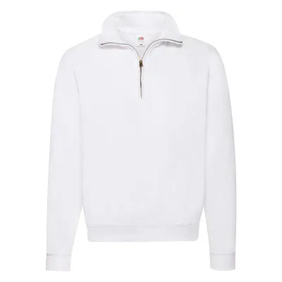 Unisex classic zip neck sweatshirt