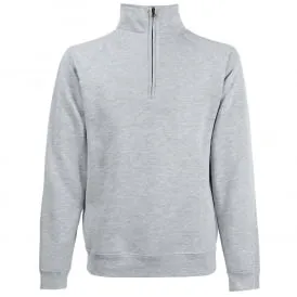 Unisex classic zip neck sweatshirt