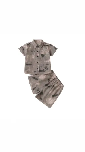 Unisex Toddler Camo Shorts Set
