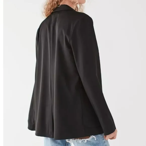 Urban Outfitters UO solid black classic button front blazer